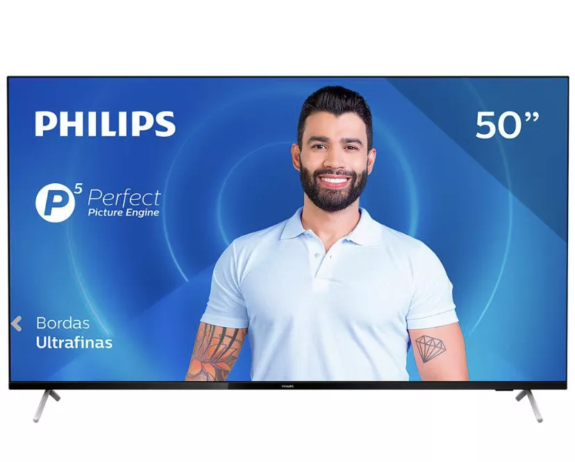 Smart Tv Led 50“ Uhd 4k Philips 50pug7625/78 Com Hdr10+, Dolby Vision